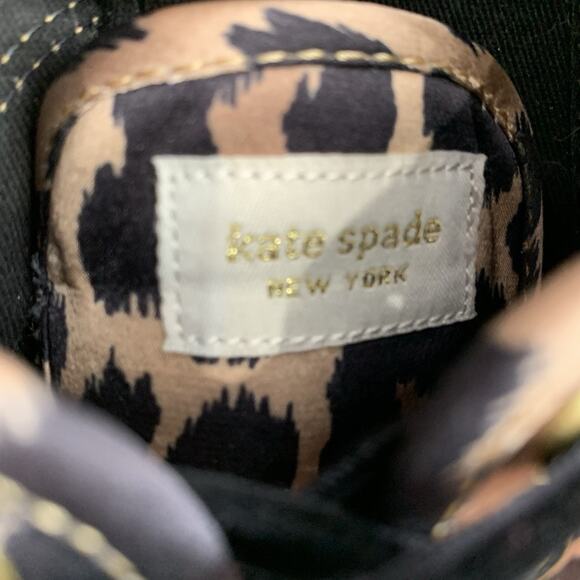 Kate Spade NY x Keds Cheetah Print Tennis Shoes 11 Womens Brown Black Sneakers - Picture 9 of 10